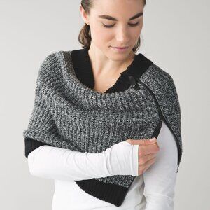 Lululemon Falling Freely Neck Warmer in Black, Slate Gray, and White